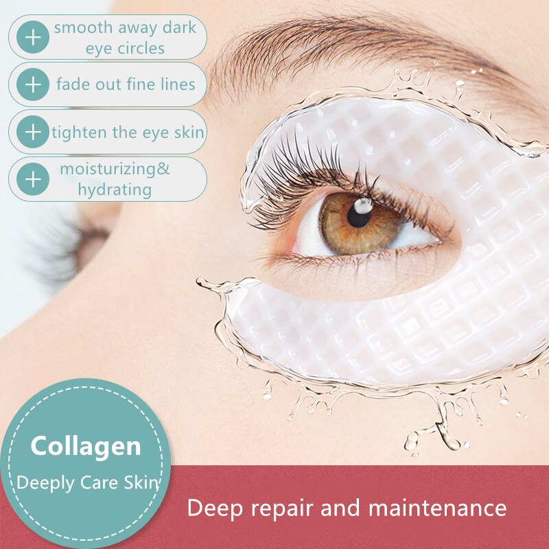 Adesivo de colágeno, ácido hialurônico e hidratante para região dos olhos