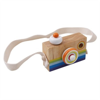 Câmera de Madeira Infantil para Criança Decorativa