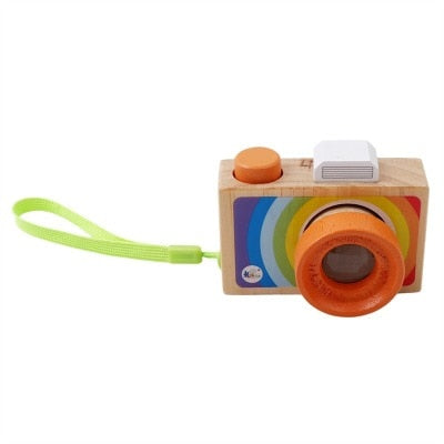 Câmera de Madeira Infantil para Criança Decorativa