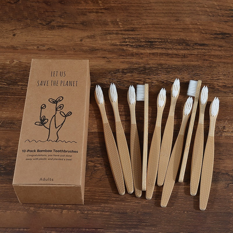 Escovas de dentes de Bamboo ecologicamente sustentáveis